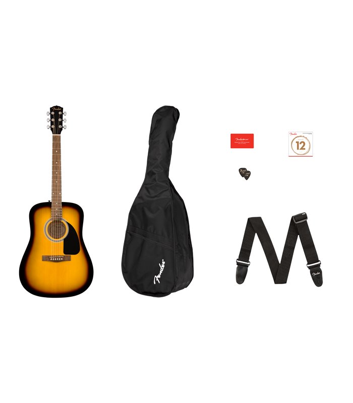 FENDER FA-115 DREADNOUGHT PACK V2 SB WN GITARA AKUSTIČNA