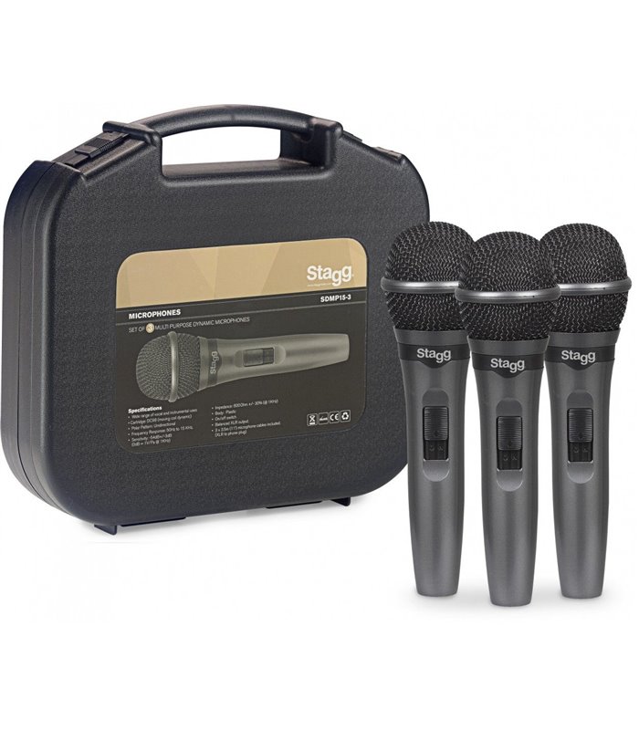 STAGG SDMP15-3 DYN 3kom/set MIKROFON