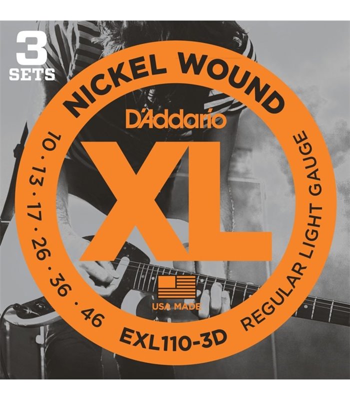 D'ADDARIO ELEKTRIKA EXL 110-3D 10-46 3 pack ŽICE