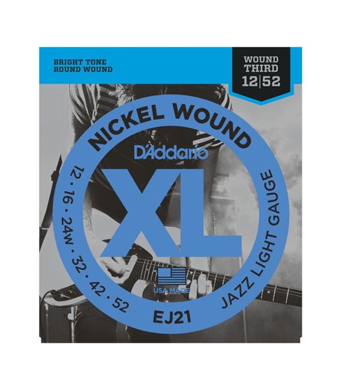 D'ADDARIO ELEKTRIKA EJ21 12-52 JAZZ ŽICE